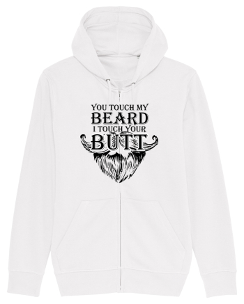 You touch my beard i touch your butt black White