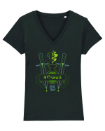 Neon ROGUE Tricou mânecă scurtă guler V Damă Evoker
