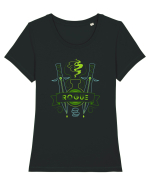Neon ROGUE Tricou mânecă scurtă guler larg fitted Damă Expresser