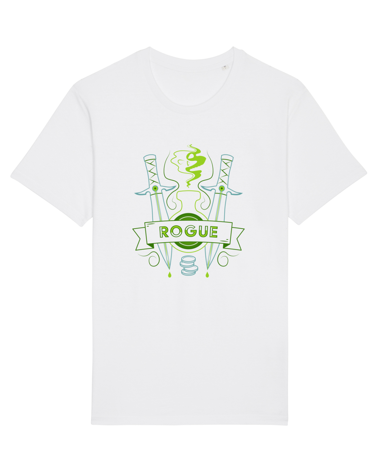 Tricou mânecă scurtă Unisex Rocker White