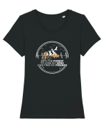 Into the forest Tricou mânecă scurtă guler larg fitted Damă Expresser