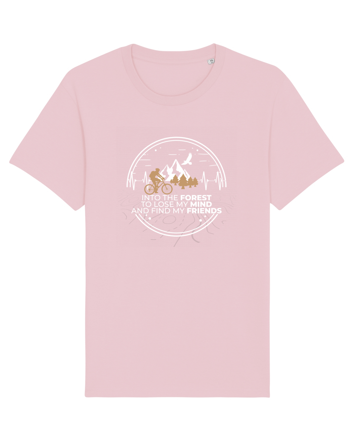 Tricou mânecă scurtă Unisex Rocker Cotton Pink