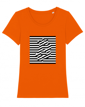 Bitcoin Stripes Bright Orange