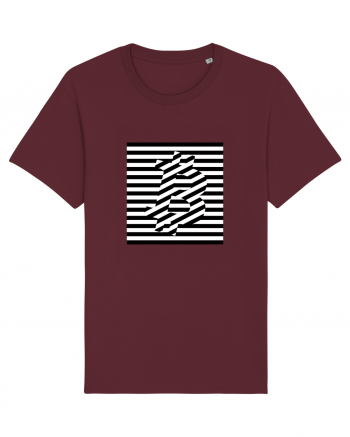 Bitcoin Stripes Burgundy