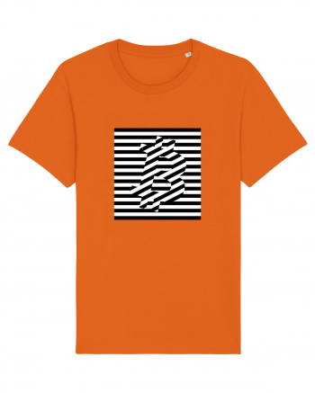 Bitcoin Stripes Bright Orange