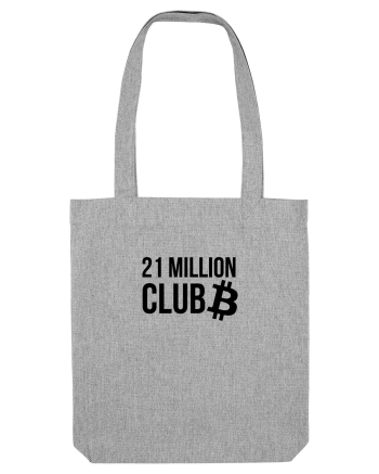 Bitcoin 21 Million Club (negru) Heather Grey