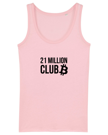 Bitcoin 21 Million Club (negru) Cotton Pink