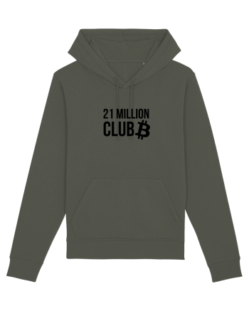 Bitcoin 21 Million Club (negru) Khaki
