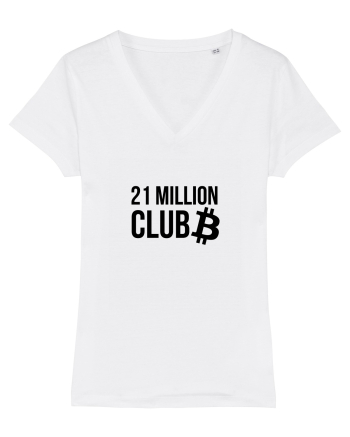 Bitcoin 21 Million Club (negru) White