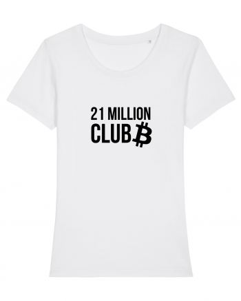 Bitcoin 21 Million Club (negru) White