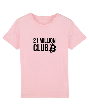 Bitcoin 21 Million Club (negru) Cotton Pink