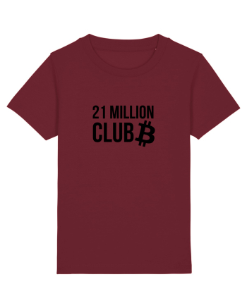 Bitcoin 21 Million Club (negru) Burgundy