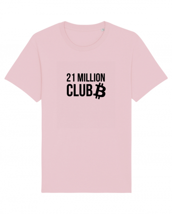 Bitcoin 21 Million Club (negru) Cotton Pink
