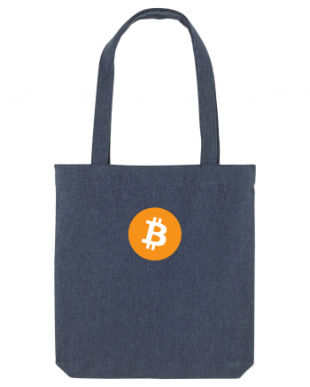 Bitcoin Logo Midnight Blue