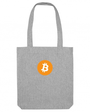 Bitcoin Logo Heather Grey