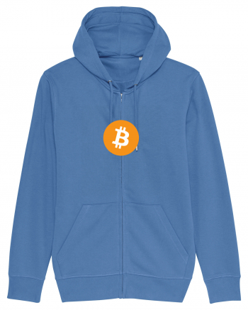 Bitcoin Logo Bright Blue