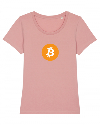 Bitcoin Logo Canyon Pink