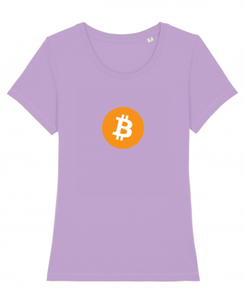Bitcoin Logo Lavender Dawn