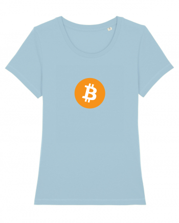 Bitcoin Logo Sky Blue