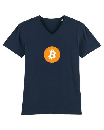 Bitcoin Logo French Navy