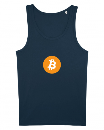 Bitcoin Logo Navy