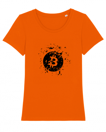 Bitcoin Explosion Bright Orange