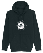 Bitcoin Explosion (alb) Hanorac cu fermoar Unisex Connector