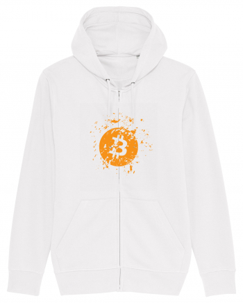 Bitcoin Explosion (orange) White