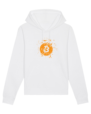 Bitcoin Explosion (orange) White