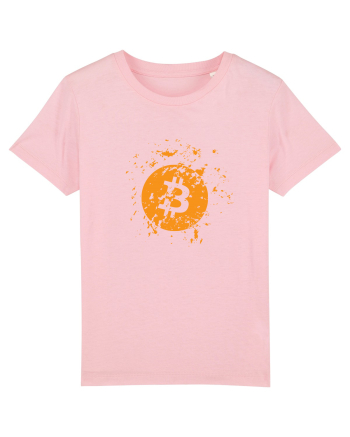 Bitcoin Explosion (orange) Cotton Pink