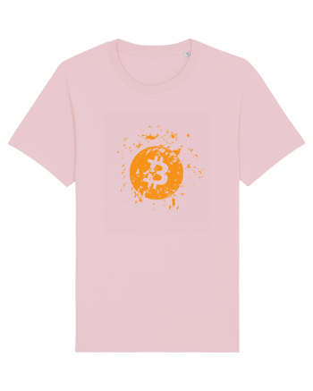 Bitcoin Explosion (orange) Cotton Pink