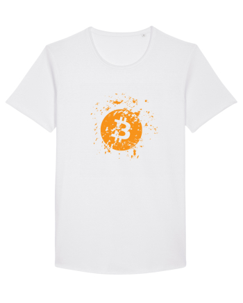 Bitcoin Explosion (orange) White