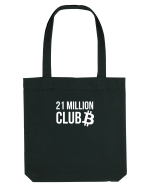 Bitcoin 21 Million Club (alb) Sacoșă textilă