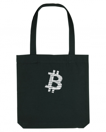 Bitcoin Binary (alb) Sacoșă textilă