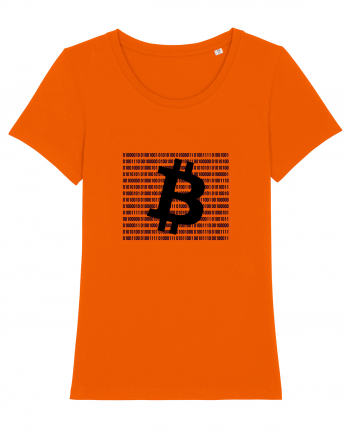 Bitcoin Binary Box Bright Orange