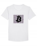 Bitcoin Binary Box Tricou mânecă scurtă guler larg Bărbat Skater