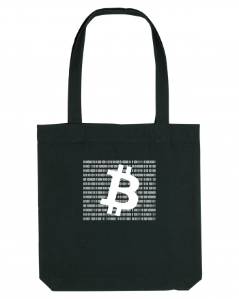 Bitcoin Binary Box (alb) Sacoșă textilă