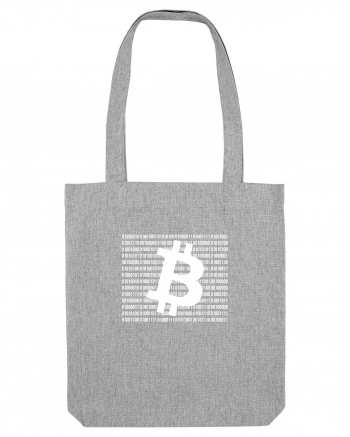 Bitcoin Binary Box (alb) Heather Grey