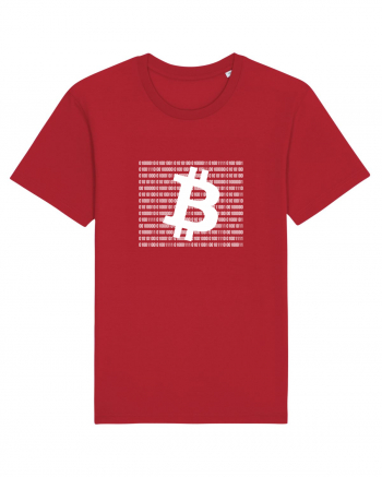 Bitcoin Binary Box (alb) Red