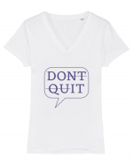 DO IT - blue Tricou mânecă scurtă guler V Damă Evoker