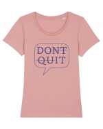 DO IT - blue Tricou mânecă scurtă guler larg fitted Damă Expresser