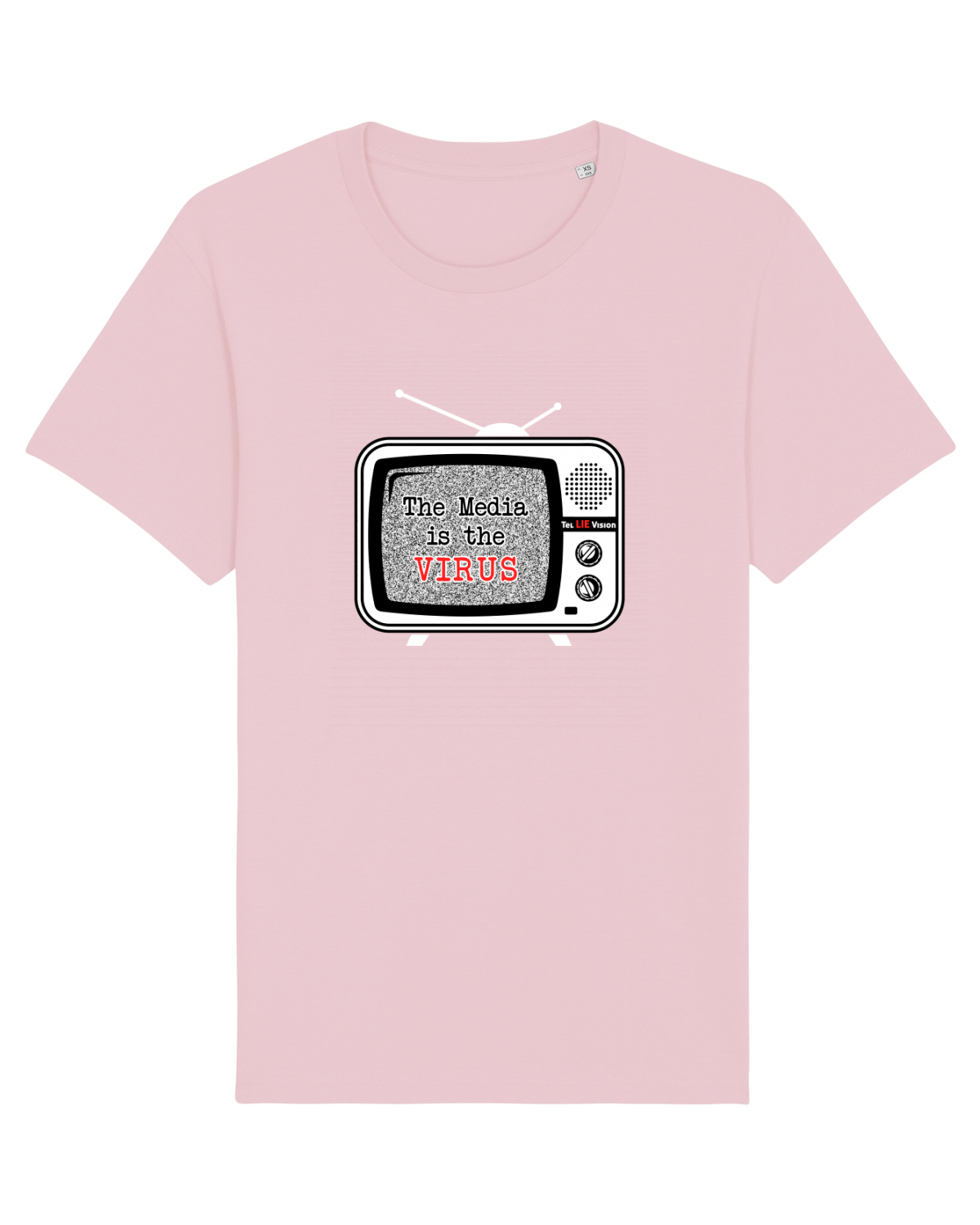 Tricou mânecă scurtă Unisex Rocker Cotton Pink