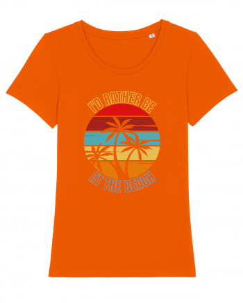 I'd Rather Be At The Beach  Bright Orange