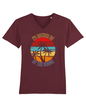 I'd Rather Be At The Beach  Burgundy