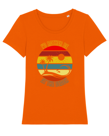 I'd Rather Be At The Beach  Bright Orange