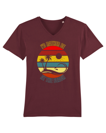 I'd Rather Be At The Beach  Burgundy