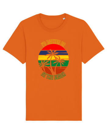 I'd Rather Be At The Beach  Bright Orange