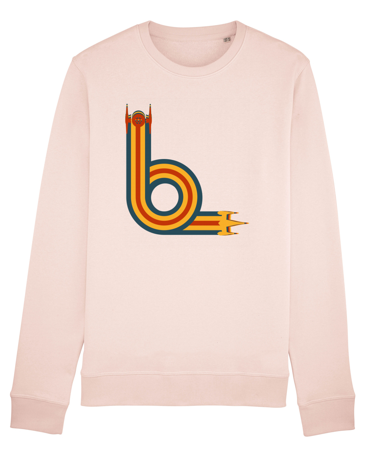 Bluză mânecă lungă Unisex Rise Candy Pink