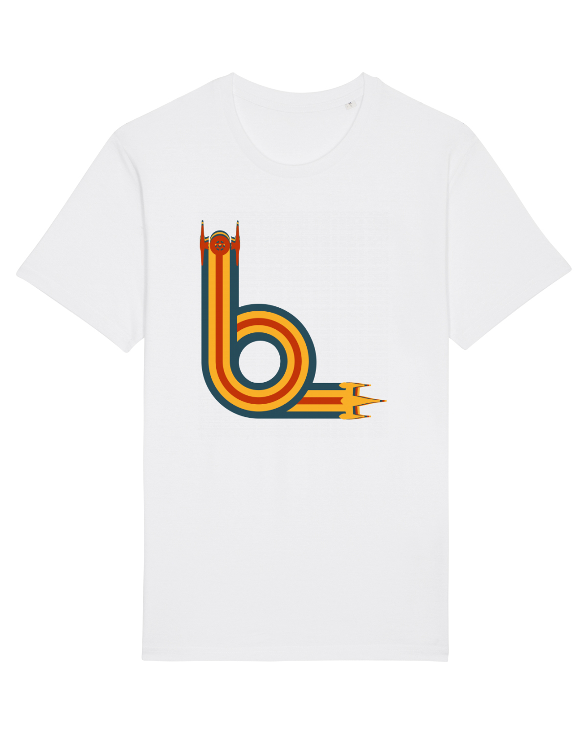 Tricou mânecă scurtă Unisex Rocker White