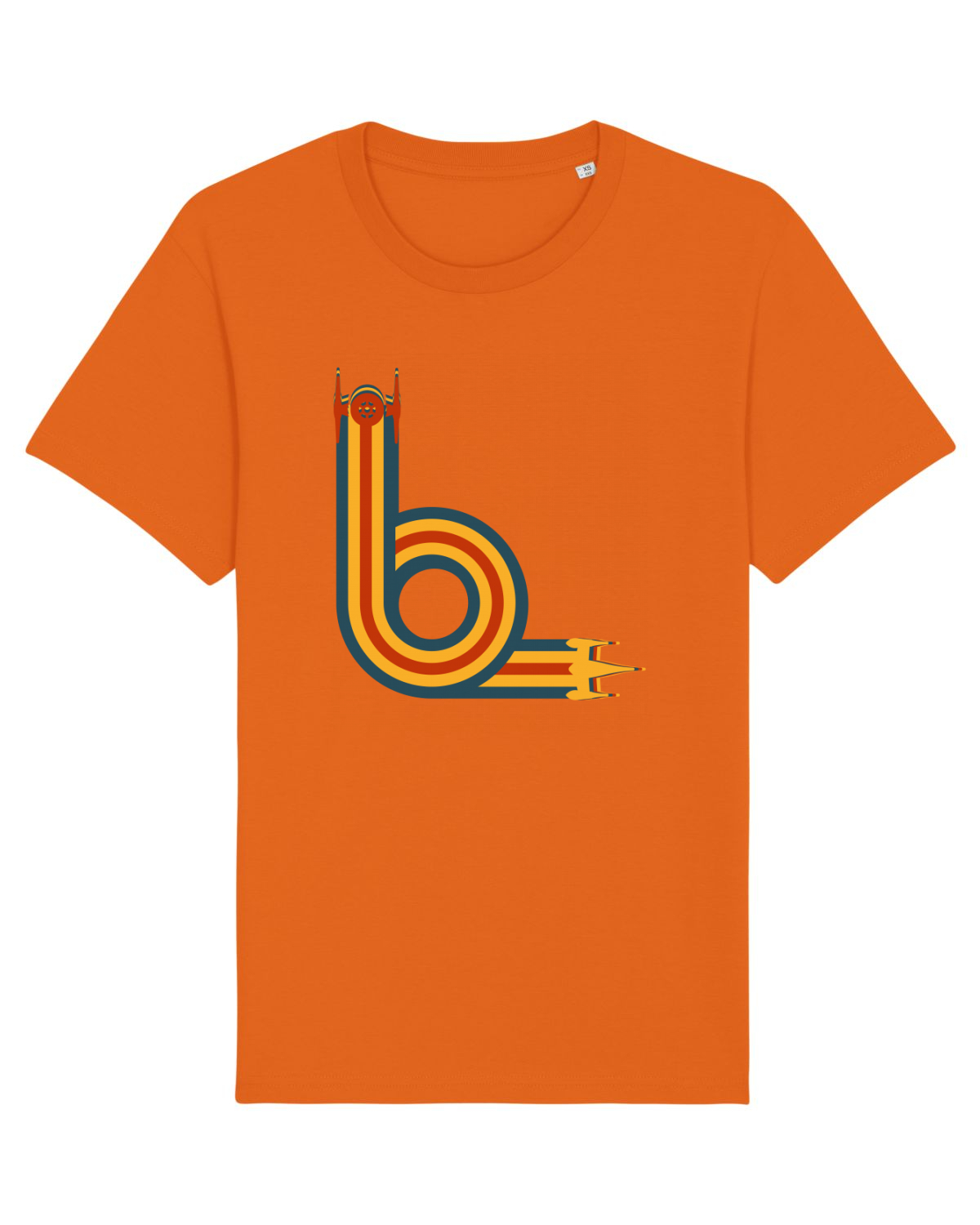 Tricou mânecă scurtă Unisex Rocker Bright Orange